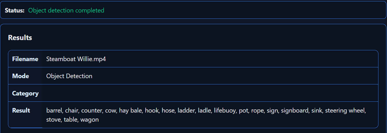 Object Detection Example